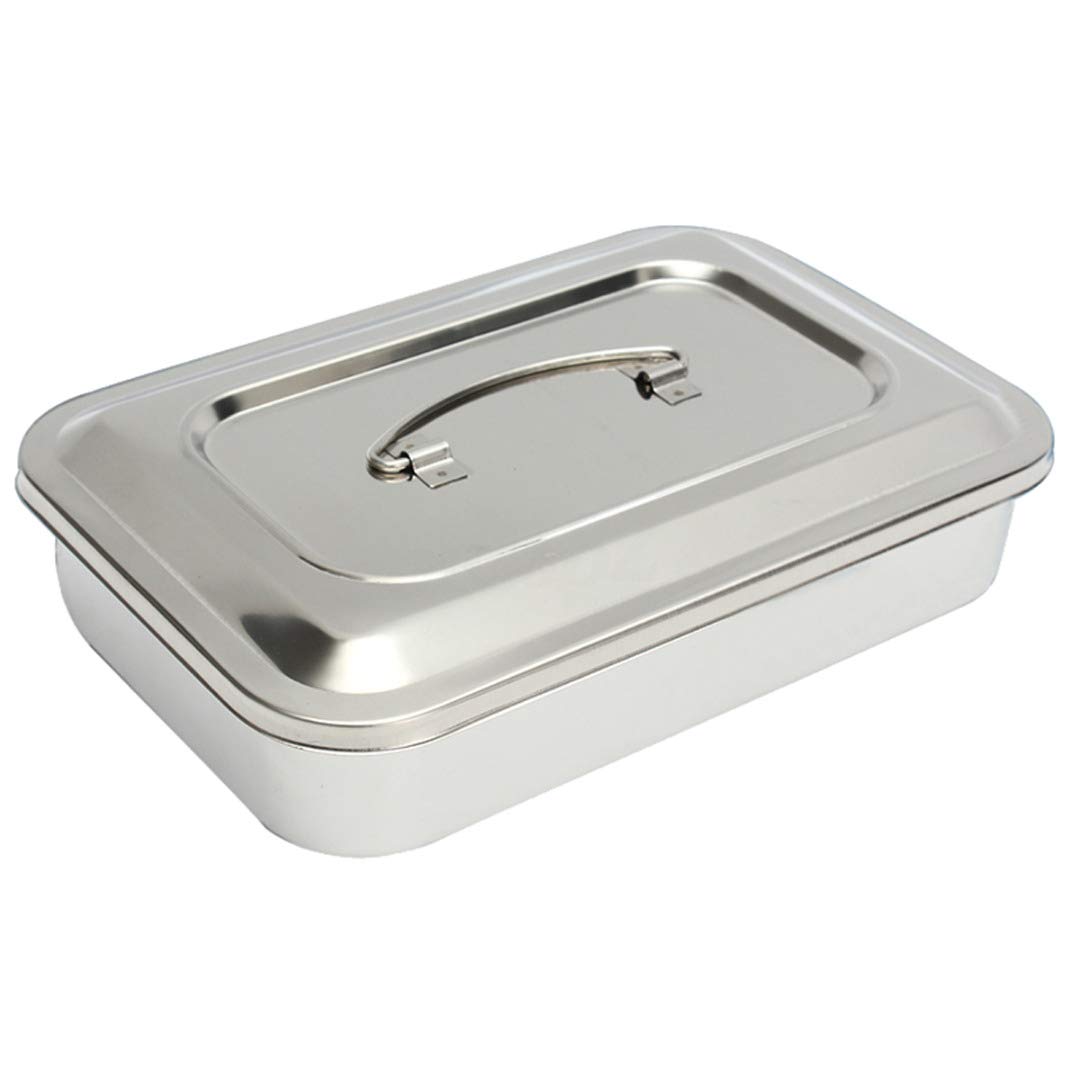 9.5"x6.3"x2" Medical Surgical Tray Stainless Steel Instrument Trays Organizer,Dental Procedure Tray Tools: Industrial & Scientific