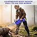 12" Brushless Electric Cordless Chainsaw Power Saw Wood Cutter 2 Battery&Charger, 2x4000MAH Rechargeable Battery, Auto-Tension and Anti-Vibration