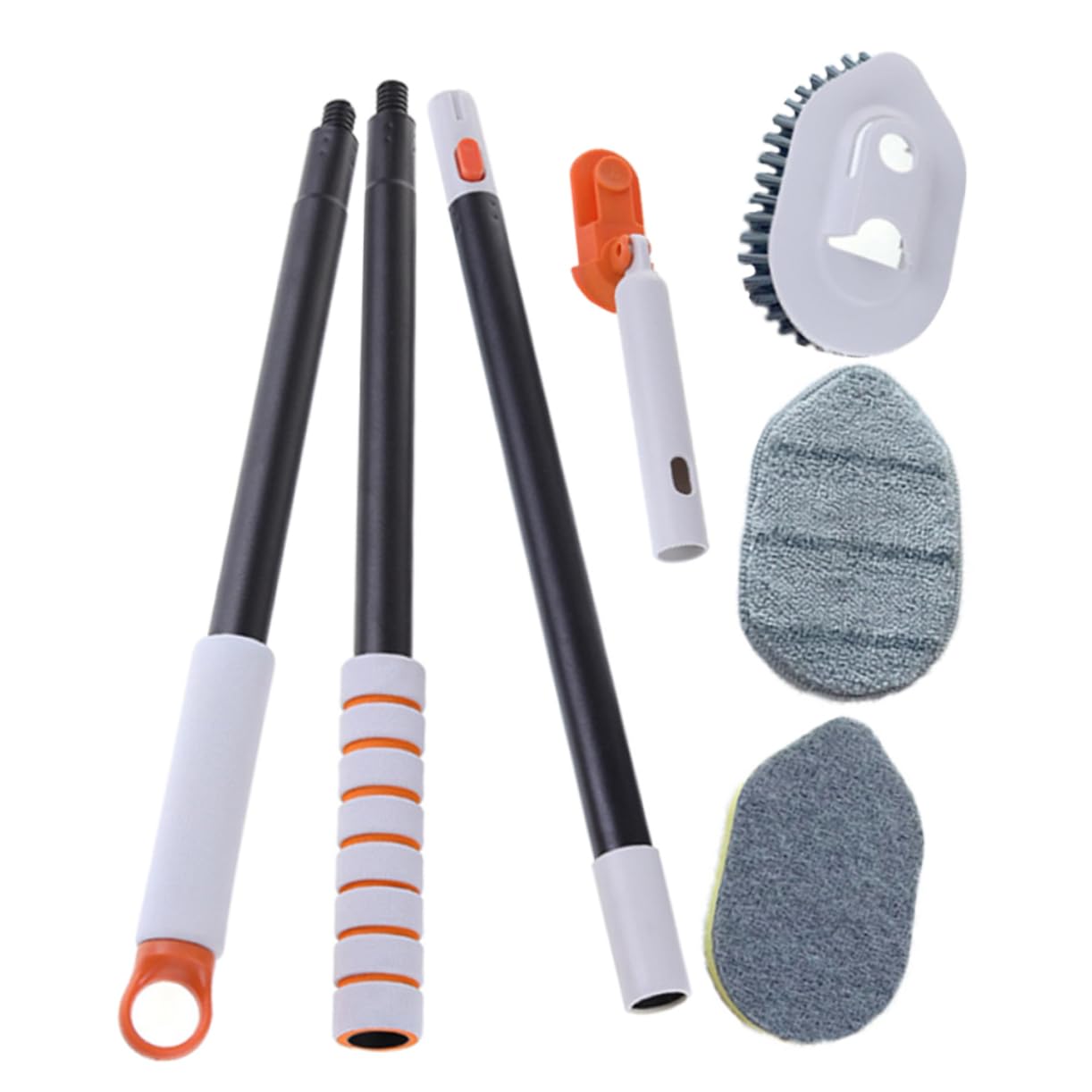 WOFASHPURET 1 Set Extendable Handle Bathroom Floor Seam Brush Tile Corner Scrubber Tool