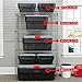 Rubbermaid ActionPacker Lockable Storage Box, 35 Gal, Grey and Black, Outdoor, Industrial, Rugged