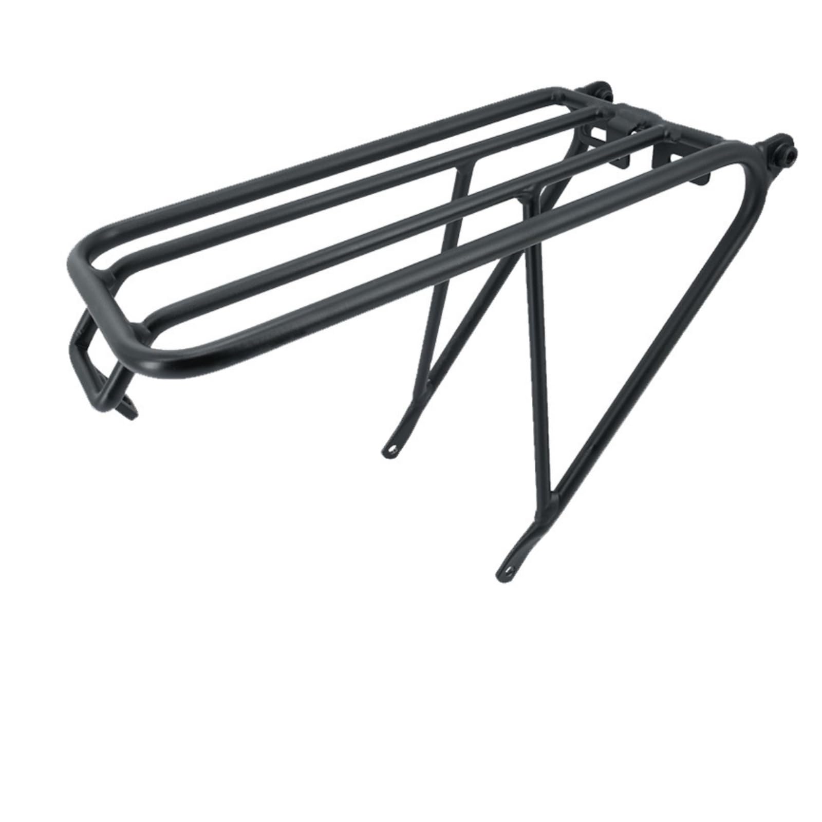 LOVIVER Portapacchi Bici Pieghevole Posteriore in Alluminio per Bici Pieghevoli 16 349 E Staffe Saldate Fori per E Punti Accessori Adatto a Pendolarismo, Nero, 16 Pollici 349