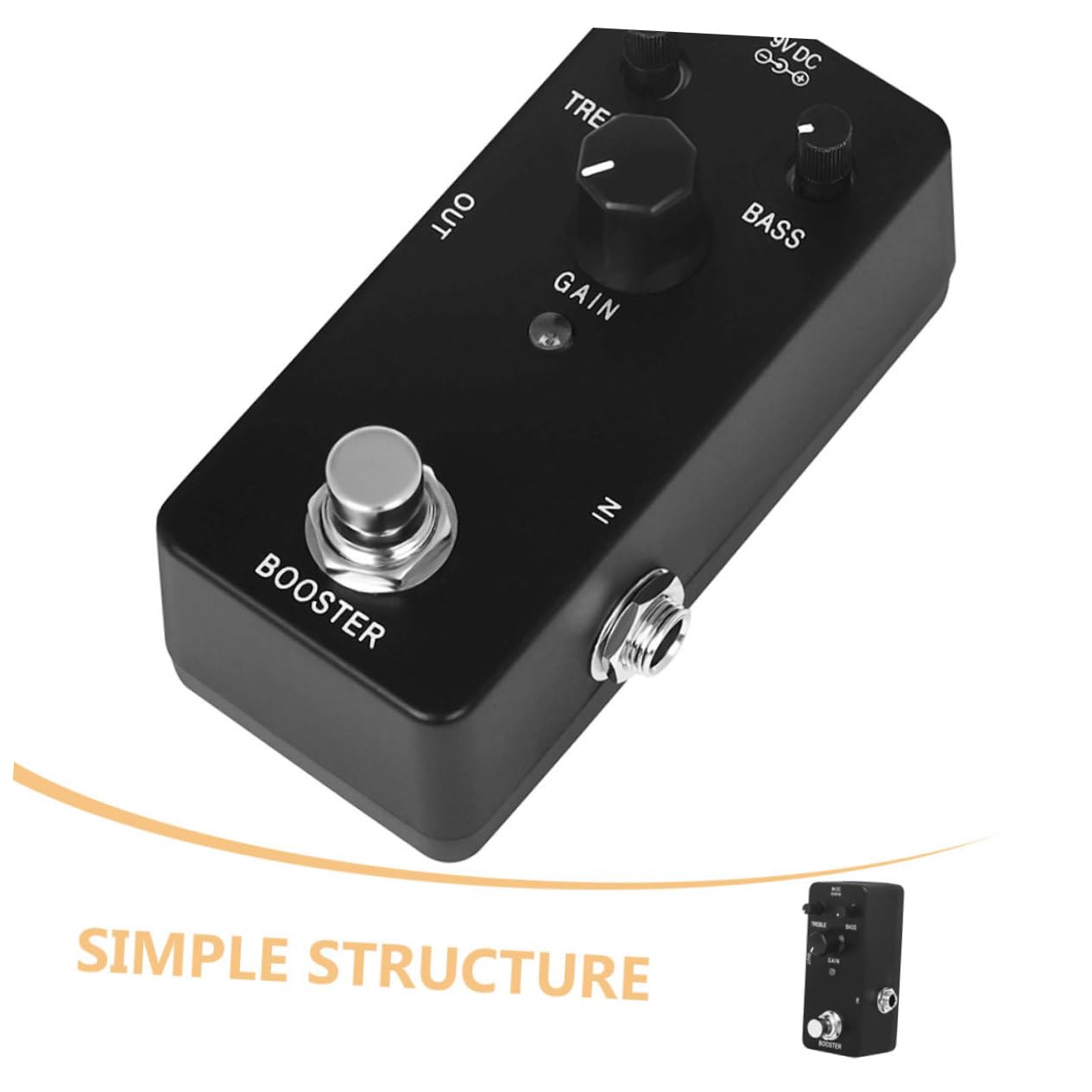 HEMOTON 3 Pz Effetto chitarra elettrica effetti chitarra elettrica pedaliera chitarra elettrica effetto delay chitarra effetti per chitarra pedali per chitarra addominali Black