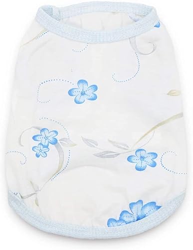 Miniatura 2 de Paquete de 6 camisas extra pequeñas para perros y niñas, camisetas a rayas, ropa de Yorkie para niña, camisetas para mascotas, chaleco de verano