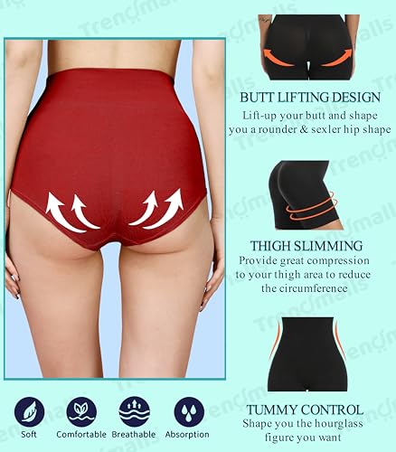 TRENDMALLS Tummy Tucker Women's High Waist with Anti Rolling Strips Shapewear for Women - Image 5