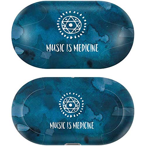 Skinit Decal Audio Skin Compatible with Galaxy Buds+ - Officially Licensed Originally Designed Music is Medicine Design