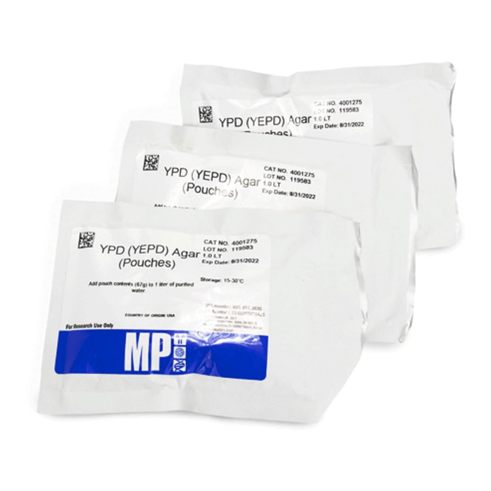 MP Biomedicals 114001265 YPD YEPD Agar, Pouches Pack, 0.5L (Pack of 10)