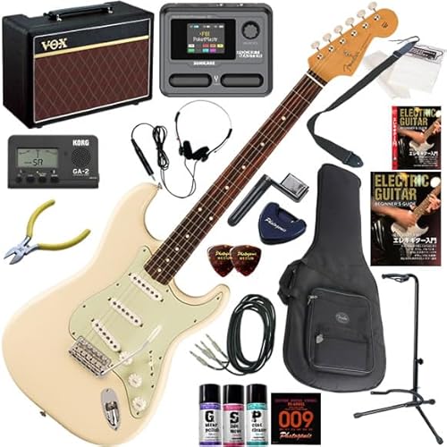【セット品】FENDER エレキギター初心者入門 メキシコ製ストラトキャスター Pathfinder10とマルチエフェクターが入ってる完璧21点セット Vintera II 60s Stratocaster/OW(オリンピックホワイト)
