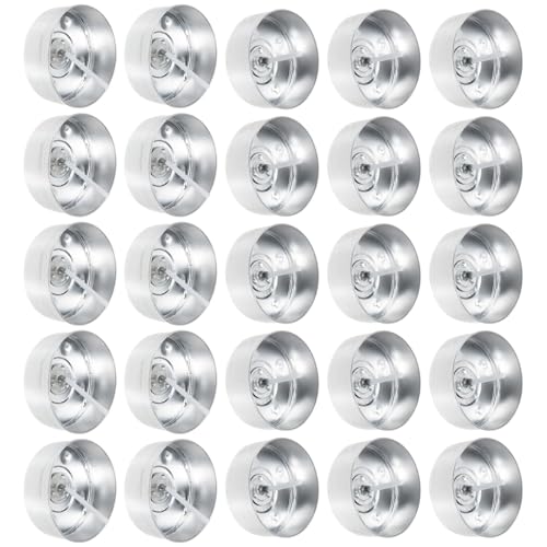 STOBAZA 200 juegos Kit de Moldes de Aluminio para Velas Redondas con Mechas Profesionales para Fabricación DIY Recipientes para Velas sin Olor para Fiestas y Decoración