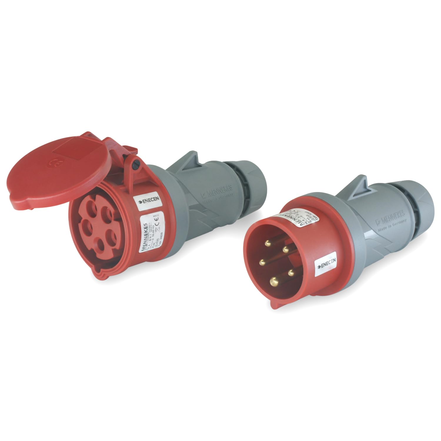 CEE Plug & Coupling Set 400V/16A 5p IP44 Mennekes