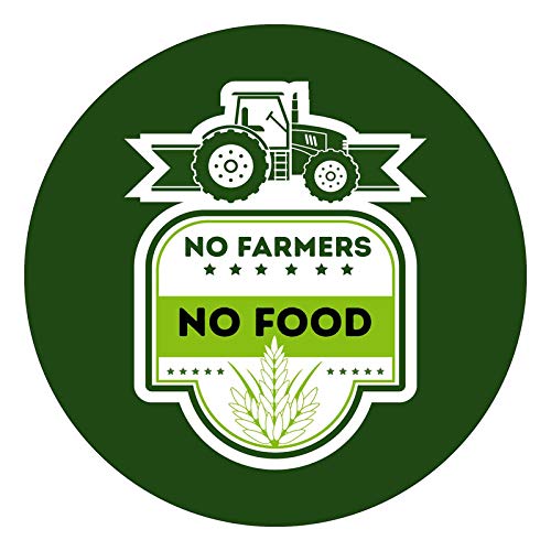 No Farmers no Food Stickers for Cars,(6x6 inch), Vinyl (B08T9VC2G7) Amazon Price History, Amazon Price Tracker