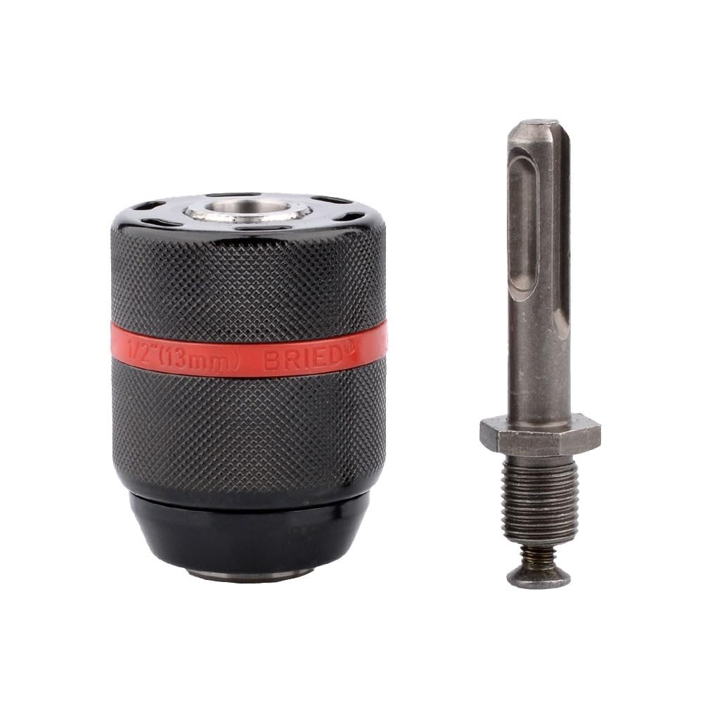 Mini mandrino per trapano Mandrino autoserrante Heavy Duty 1/2-20UNF, adattatore esagonale/SDS/femmina quadrata for conversione avvitatore a percussione
