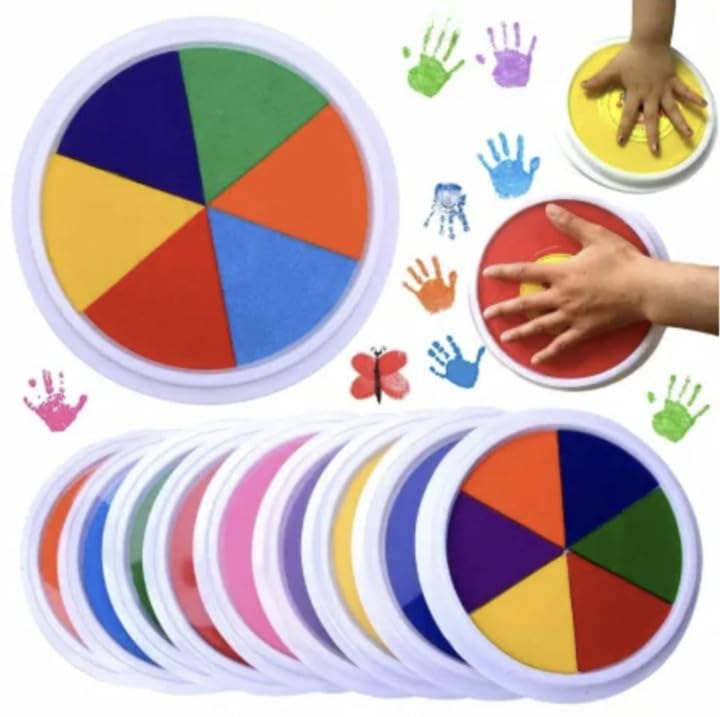 53ARTS6 Colors Ink Pads- Stamp DIY Finger Color-Painting Craft Cardmaking DIY Ink Pad for Kids Montessori Drawing Learning Education ToysSet of 1 (B0C8DX9QPZ) Amazon Price History, Amazon Price Tracker