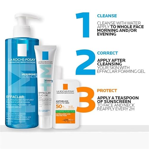 La Roche-Posay - Soin Effaclar Duo+M Triple Correction - Crème Anti Imperfection Visage - Correction Des Boutons et Marques Post Acné - Anti Point Noir Visage - Soin Hypoallergénique