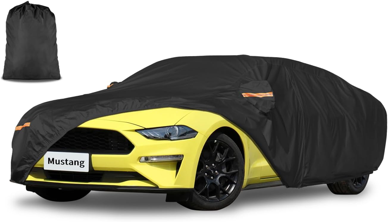 Car Cover Waterproof All Weather Custom Fit for Ford Mustang 1994-2025, 420D Oxford Full Outdoor Automtive Heavy Duty Covers Windproof Snowproof Dustproof UV Hail Protection Accessories Car Cover Waterproof All Weather Custom Fit for Ford Mustang 1994-2025, 420D Oxford Full Outdoor Automtive Heavy Duty Covers Windproof Snowproof Dustproof UV Hail Protection Accessories