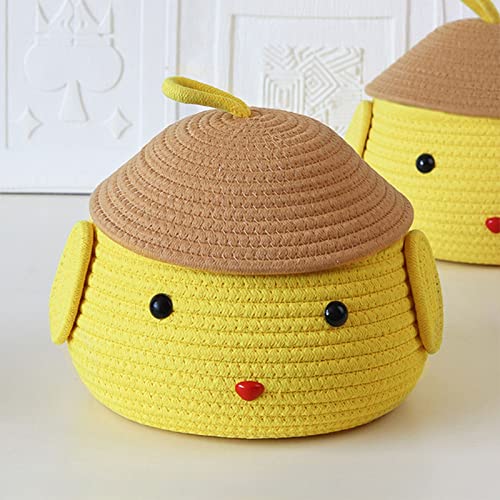 Cesta de Navidad de hilo de algodón para decoración del hogar 6