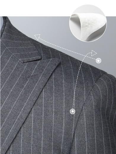 Slim Fit 3 Piece Suit for Men with Vest Pants Formal Business Tuxedo for Wedding Office Party Wear(Gray,X-Large)3