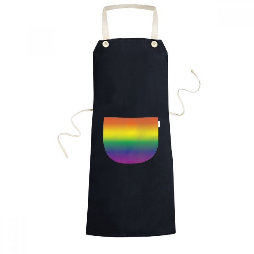 Tablier de cuisine LGBT noir bavoir anti-taches pour protéger vos vêtements pendant les recettes