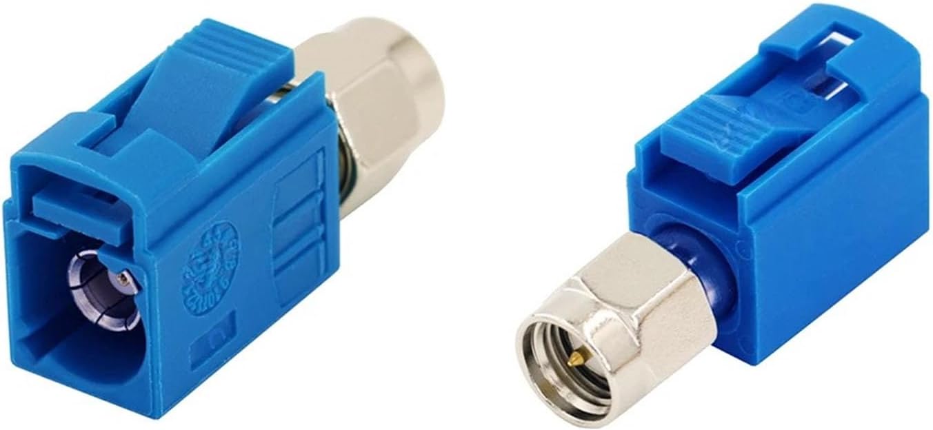 Fakra C to SMA Adapter 2pcs Fakra C Female to SMA Male Adapter Fakra Antenna Adapter SMA Male to Fakra C Female Fakra Connector GPS Antenna Adapter Fakra Cable Signal Blue(5005)