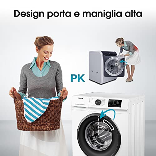 Hisense-WFVC6010E-Lavadora-Carga-Frontal-6-Kg-1000-rpm-15-Programas-Control-de-balanceo-inteligente-del-tambor-Display-LED-Programa-rapido-Bloqueo-Infantil