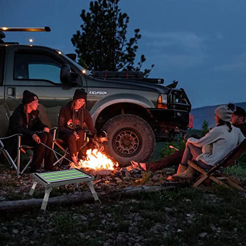 Homeon Wheels Aluminum Rv Step, Adjustable Height Aluminum Folding Platform Step With Non-Slip Rubber Feet, Supports Up To 1000Lbs #TOP3