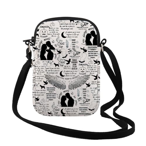 TSOTMO Romance Book Gift Can You Keep A Secret Crossbody Bag Dark Romance Bookish Gift for Book Lover