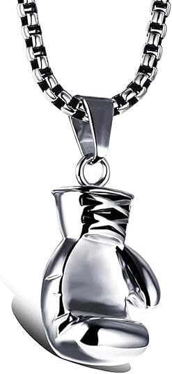 UAIAGM Boxing Necklace for Men Stainless Steel Glove Pendant Gloves ...