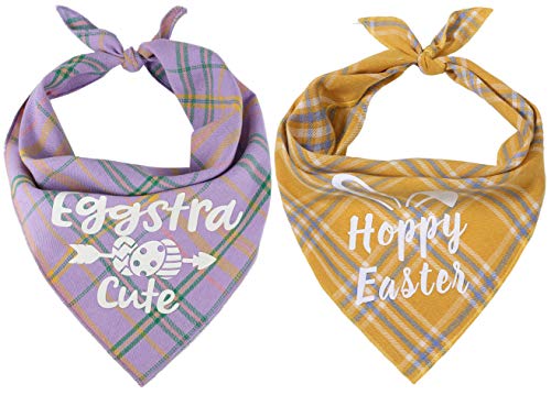 Easter Bandana for Small Medium Dogs, Easter Pet Scarf