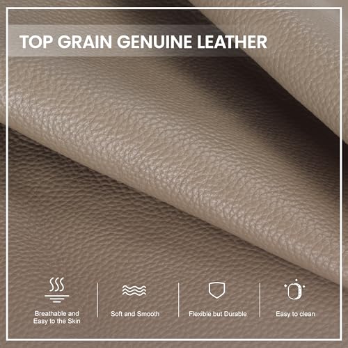 Image of befen Genuine Leather Tote Bag for Women Work, Women's Tote Handbags Shoulder Satchel Purse with Compartments and Tassel