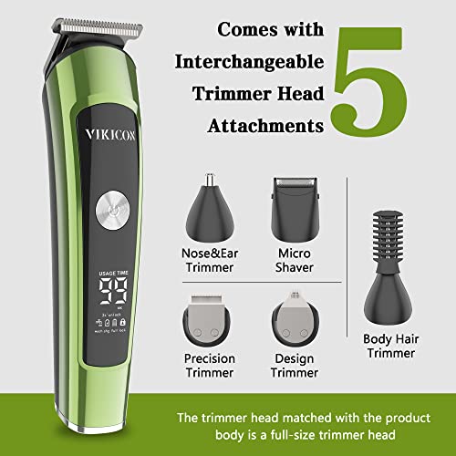 Vikicon Beard Trimmer For Men, All In 1 Beard Grooming Kit W/Bib&Travel Case, Ipx7 Waterproof Electric Razor Shavers, Shaving Kit For Nose Mustache Face Body, Cordless Clippers Mens Gifts, Fk-8788T #TOP3