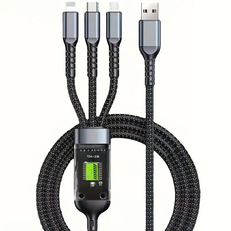 See full amazon price history chart for PRT™ 100W Super Fast Charging 3 in 1 USB Nylon Braided Data Cable Micro USB Type-C Charger For iPhone Android + Data Transfer upto 300mbps (1 Metre Length) PRT™ 100W Super Fast Charging 3 in 1 USB Nylon Braided Data Cable Micro USB Type-C Charger For iPhone Android + Data Transfer upto 300mbps (1 Metre Length) (B0CSTB7BNZ) Amazon Price History, Amazon Price Tracker