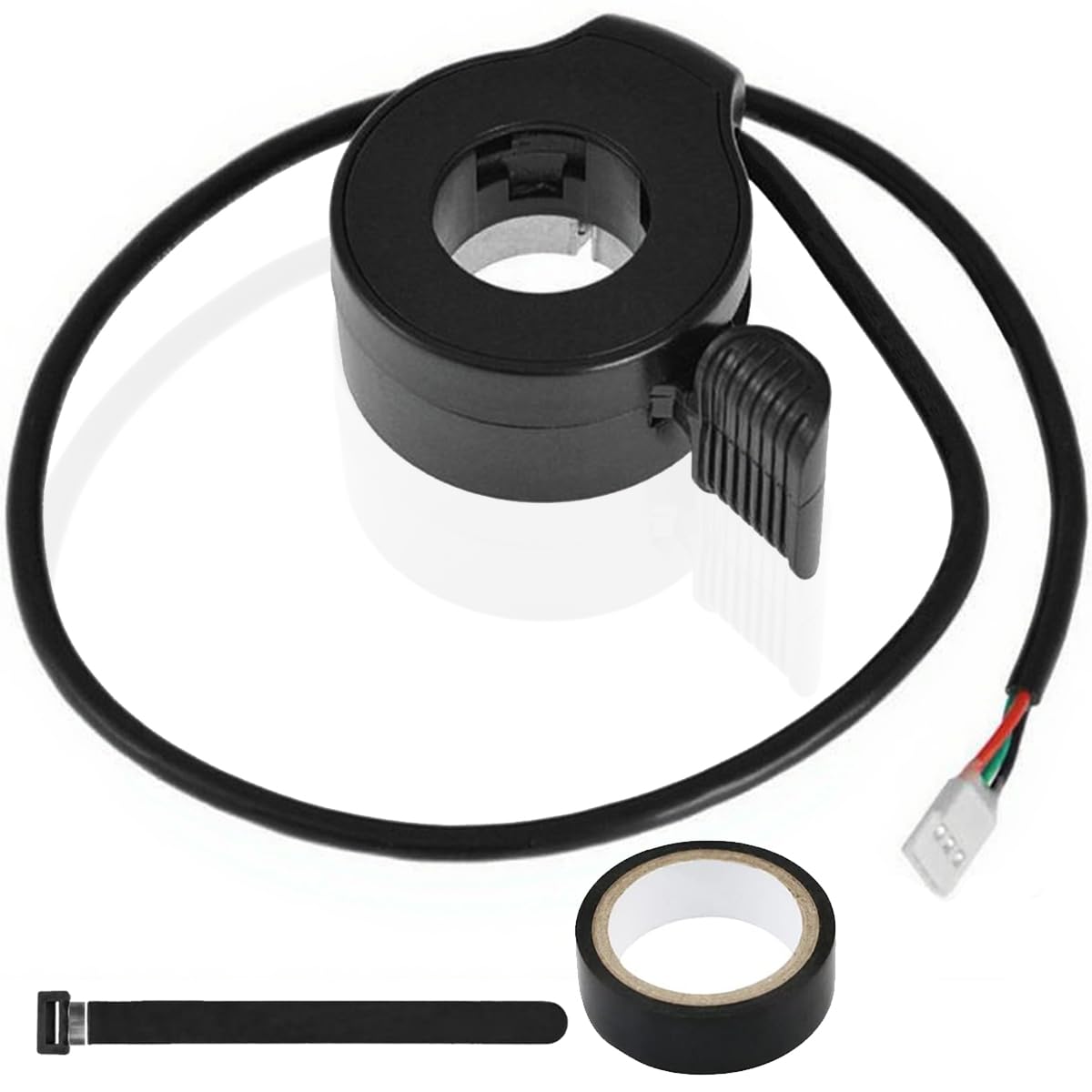 ZAMDOE Acceleratore Universale a Pollice 7/8 di Pollice (22 mm) Gruppo Leva acceleratore 12V-72V per Bici elettriche Scooter elettrici e monopattini per Bambini Antiscivolo Impermeabile