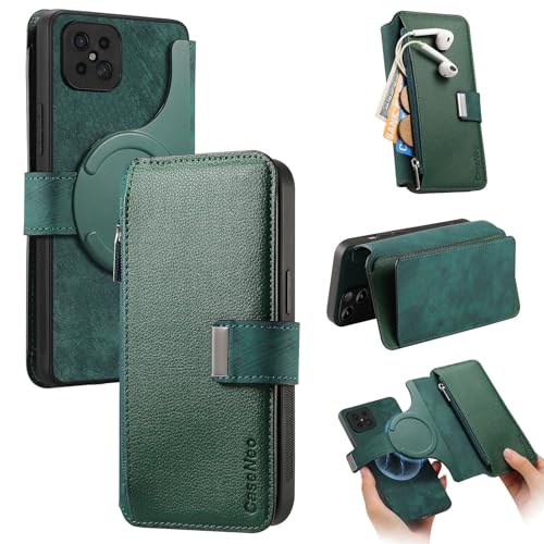 Funda protectora para teléfono Compatible con funda Oppo A92S Funda tipo billetera desmontable con tarjetero 2 en 1 Funda tipo libro con tapa de cuero PU con bloqueo RFID Soporte magnético Cubierta de