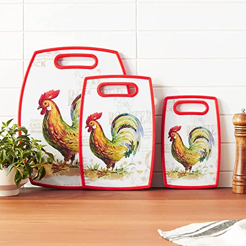 Cuisinart Ccb-3Pcros 3-Piece Rooster Cutting Board Collection #TOP5