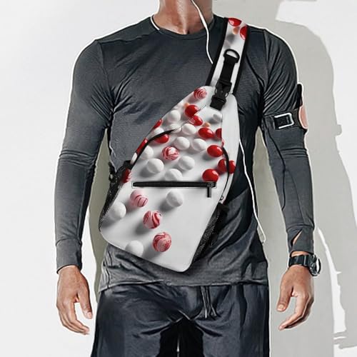 Mochila bandolera deportiva blanca para senderismo miniatura 7