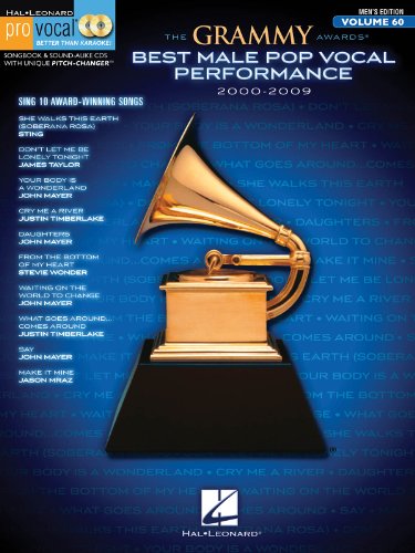 The Grammy Awards Best Male Pop Vocal Performance 2000-2009: Pro Vocal Men's Edition Volume 60 (Hal Leonard Pro Vocal) image 2