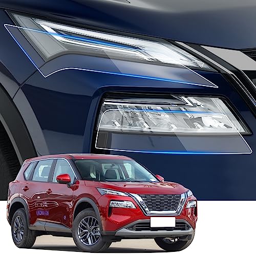LUNQIN Car Headlight Protection Film for Nissan Rogue 2021 2022 2023 2024 2025 Auto Accessories Lucency Vinyl Exterior Decoration Self Adhesive Sheet Sticker Cover Tint Tail Light