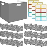 Ireer 24 Pcs Desk Dividers for Students Privacy Folders Standard Classroom Folder Teacher Supplies School Privacy Cardboard Reduces Distractions for Classroom Keep Eyes from Wandering(Gray)