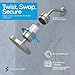 SparkPod Luxury Filtered Shower Head Set 23 Stage Shower Filter - Reduces Chlorine and Heavy Metals - High Pressure Showerhead Filter (6
