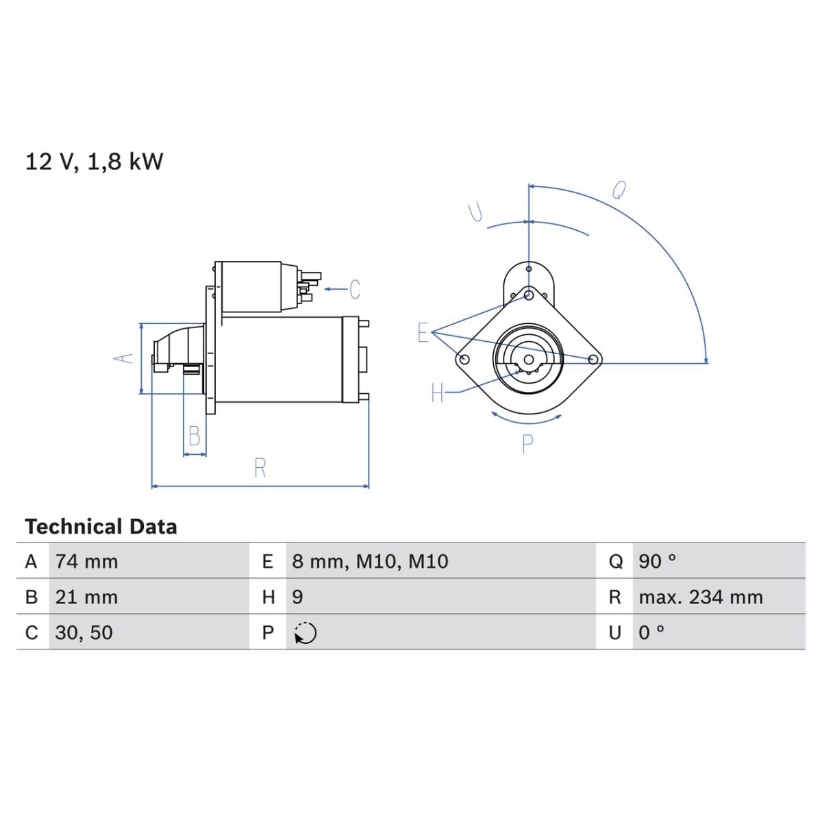 Bosch 0986021230 Rozrusznik