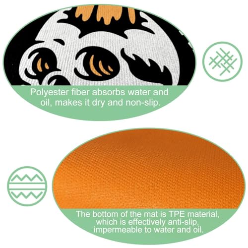 Tapis de cuisine antidérapants et lavables lot été sécurité