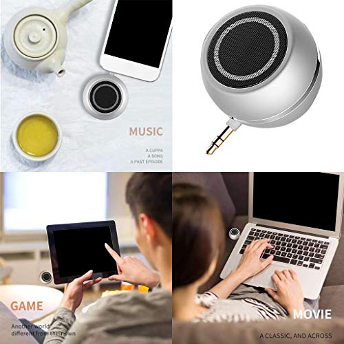 homozy Nova Moda Mini Alto-falante De 3,5 Mm De - Prata