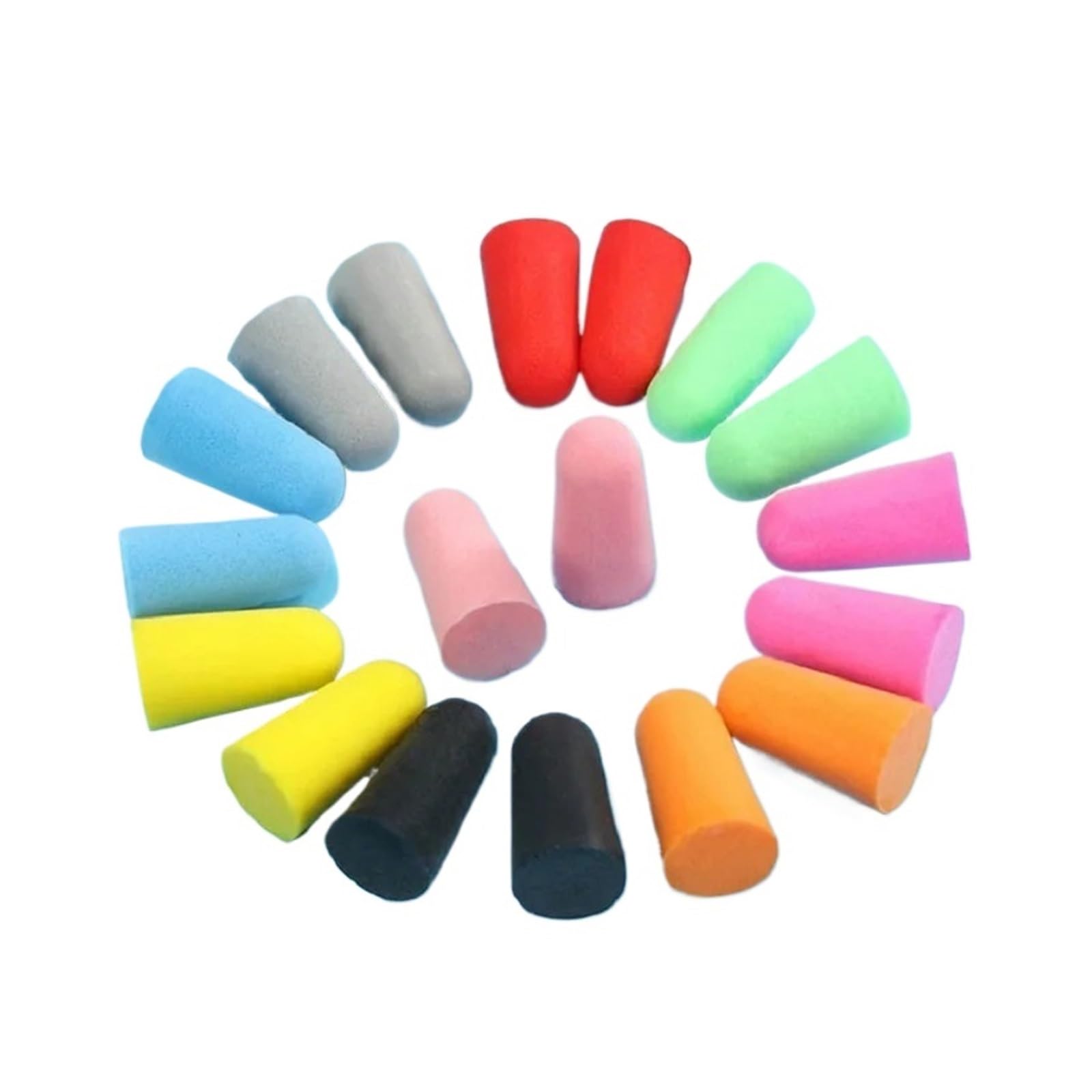 Tapones para dormir para los oídos, 20 unidades/10 pares, cómodos tapones para los oídos de espuma de reducción de ruido, tapones cónicos para los oídos (naranja)