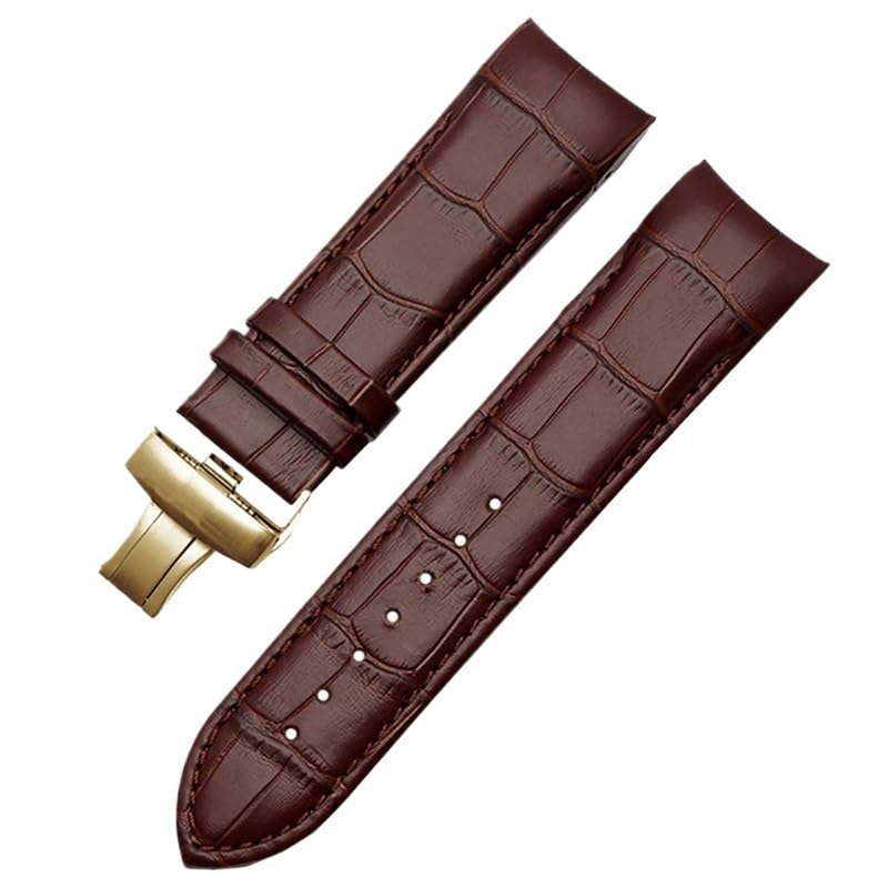 Sangle en cuir véritable incurvé de qualité supérieure pour montre homme T035407A 1853