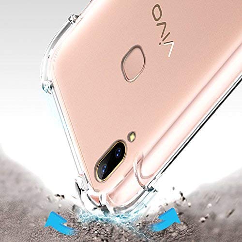 Image of Lustree Compatible with vivo Nex Back Cover| Clear + TPU Case with 4 Corner Air Cushion Protection & Camera Protection | Slim& Stylus Cover for vivo Nex