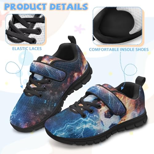 Soccer Shoes for Boys Size 12 Toddler Boys Football Shoes Tennis Shoes Comfy Breathable Lightweight Strap Sneakers with Single Buckle,Size 14.54