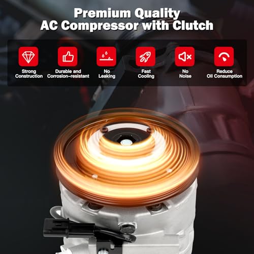 Image of cciyu Air Conditioning Compressor for Hyundai Tucson 2.0L 2017-2018