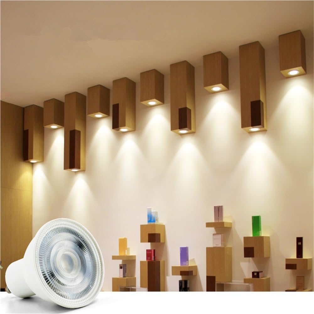 XYAL Lampadine, Confezione da 20, Faretti a LED Lampada AC220V E27/E14/GU10 6W Apparecchi di illuminazione Sorgente luminosa Lampade MR16(Cool white,GU10 6W 120 degree)