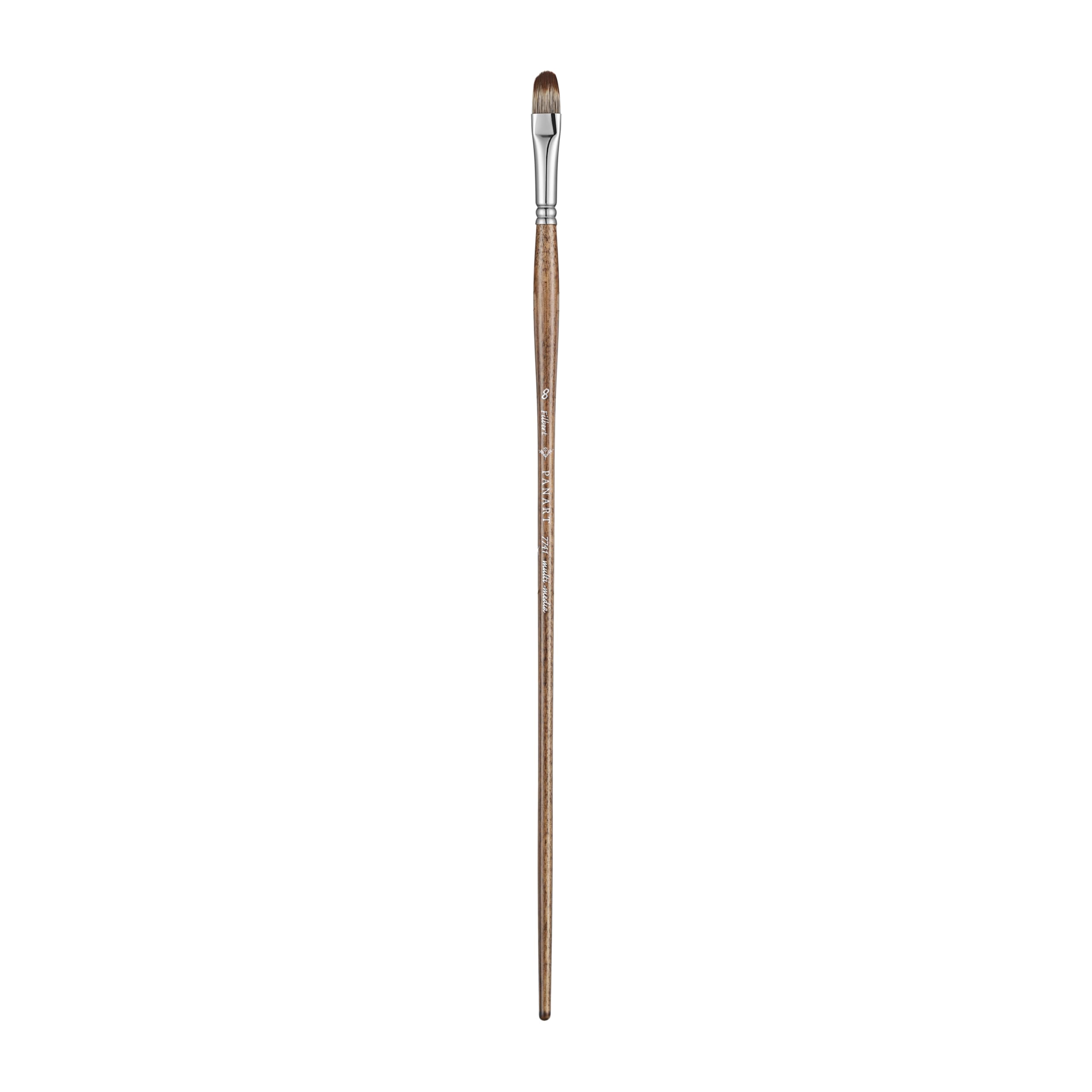 Pan Art Synthetic Mongoose Filbert No. 08 – Detail & Wash Brush for Mixed Media – Artist-Grade Performance Paintbrush for Fine Art, Craft & Illustration – 1 Unit