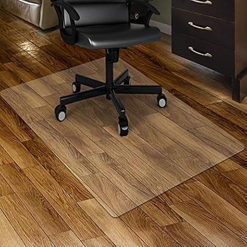 Kuyal Clear Chair mat for Hard Floors 36 x 48 inches Transparent Floor Mats Wood/Tile Protection Mat for Office & Home (36" X 48" Rectangle) Cover