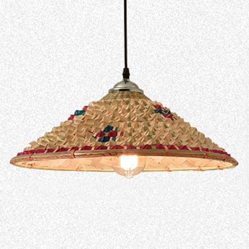 Plafonnier en bambou E27 pour illuminer votre table à manger